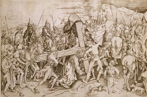 Cristo che porta la croce da Israhel van Meckenem